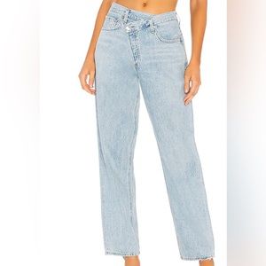AGOLDE criss cross jean